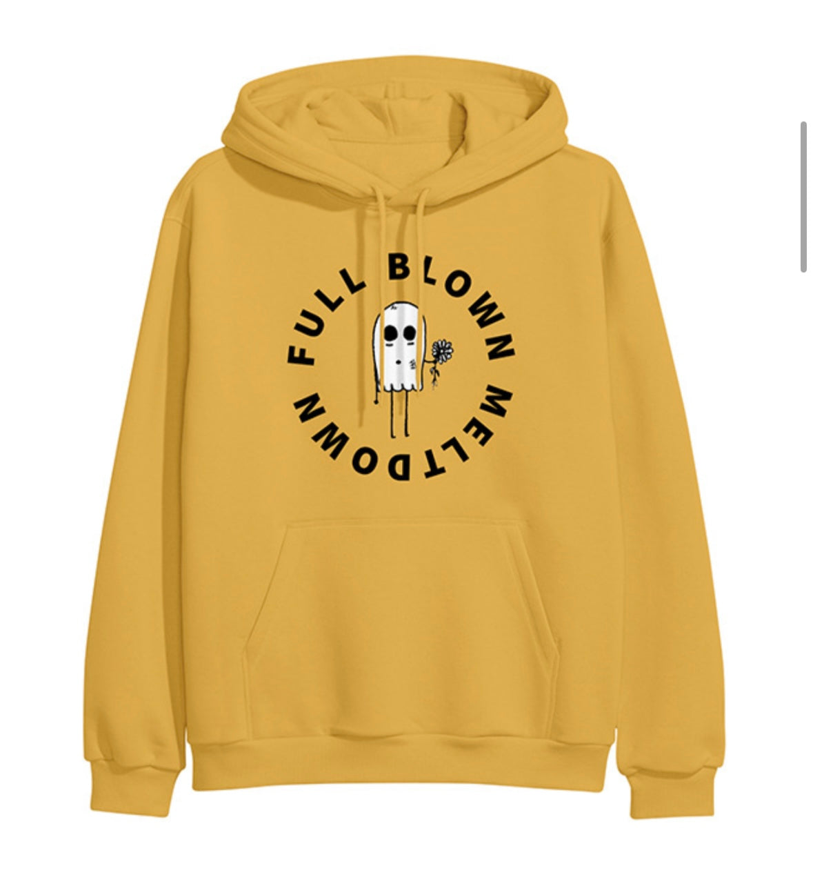 FBM Ghost hoodie in Sunflower Yellow