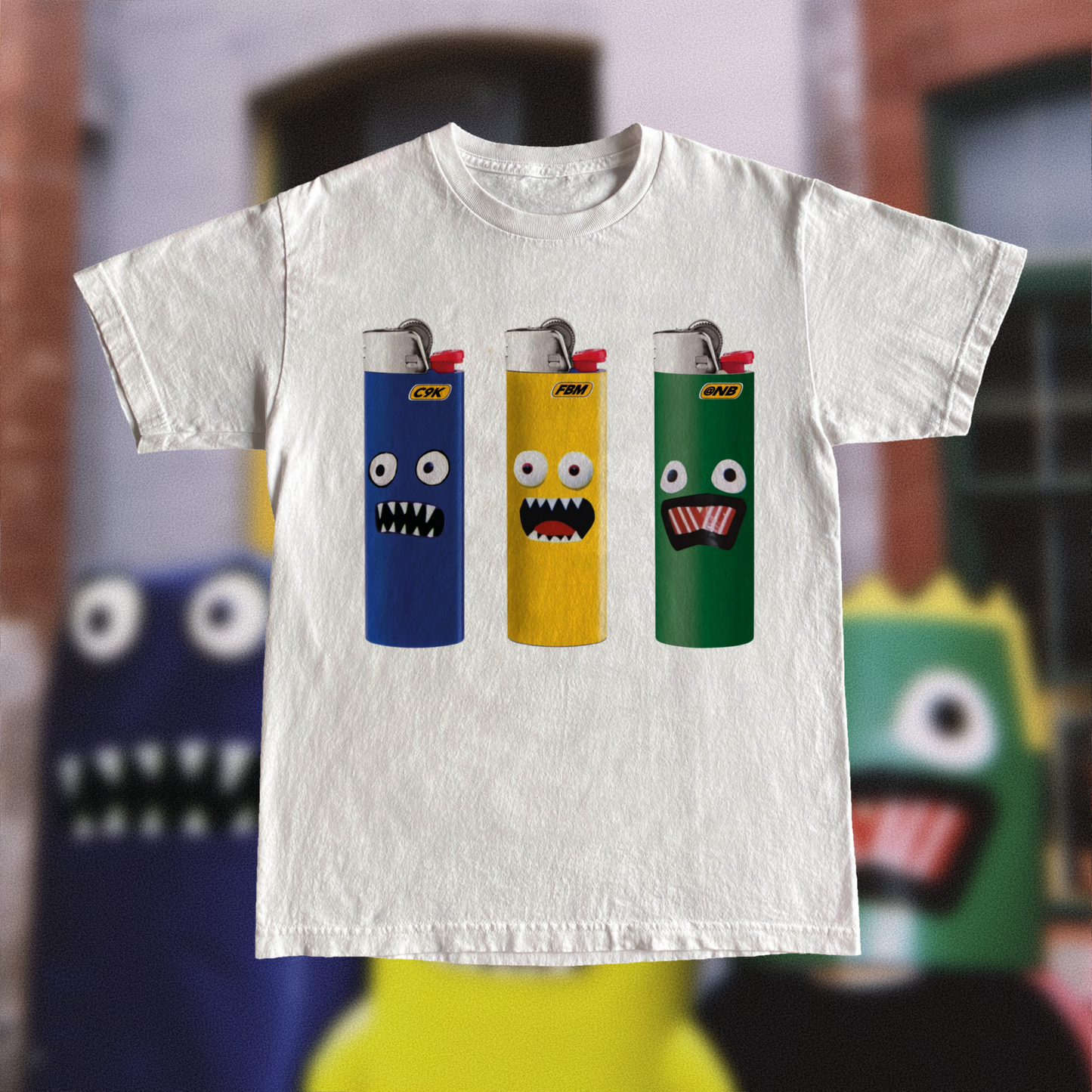 FBM, Cyborg9k, Nightmare Beach Bic Lighter T-shirt PRE-ORDER